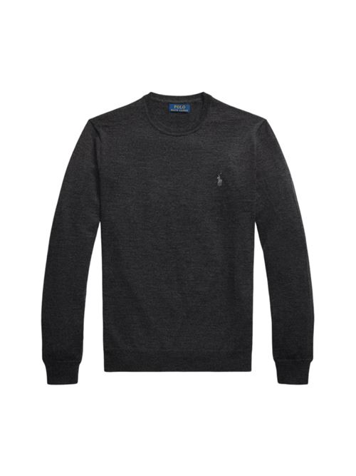 Maglia da uomo in lana, girocollo, color granite POLO RALPH LAUREN | 710946143003
